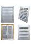Klc Ventilation Grille Bathroom Wc Toilet Ventilation Grille Plastic Louver Gray 25X45 Cm. - 3