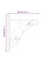 Hanging Basket Brackets 4 pcs Black Steel - 7