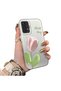 Samsung Galaxy A13 4g Compatible Silicone Edge Hard Back Anti-Fall Case Tulip Pattern