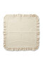 Decorative Square Fiskos Tablecloth with Ruffled Edges Cream 80 X 80 cm - 4