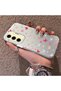 Samsung Galaxy S24 Fe Compatible Hard Acrylic Back Silicone Edge Lens Protection Butterfly Case - 3