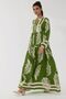 Printed Long Sleeve Viscose Modest Dress