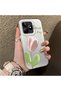 Realme Note 50 4g Compatible Silicone Edge Hard Back Anti-Fall Case Tulip Pattern - 4