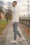 Men's Jogger with Elastic Waist and Cuffs, Pockets, Oversized Cotton, 3 Thread Ş Fleece-Lined Sweatpants - 2