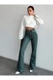 GREEN TINTED FLARED-LEG JEANS - 6