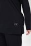 Plus Size Full Stretch Fabric Lace-Up Hooded Sleeve Piped Trend Elastic Waist Pocketed Pipe Leg Suit - 6