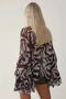 Zebra Patterned Ruffle Sleeve Blouse - 5