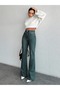 GREEN TINTED FLARED-LEG JEANS - 7