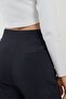 High Waist Lycra Velcro Closure Crepe Palazzo Trousers - 7