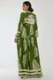 Printed Long Sleeve Viscose Modest Dress - 5