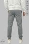 Men's Jogger with Elastic Waist and Cuffs, Pockets, Oversized Cotton, 3 Thread Ş Fleece-Lined Sweatpants - 5