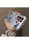 Samsung Galaxy S22 Ultra Compatible Hard Acrylic Back Silicone Edge Lens Protection Butterfly Case - 4