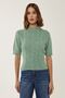 Short Sleeve Turtleneck Hair Knit Knitwear Sweater