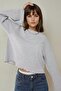 Oversize Long Sleeve T-Shirt with Sleeves and Skirt Detail