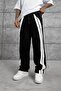 Men's Sweatpants Önde Şeri̇t Alti Black Oversize Baggy Loose Fit 3 Yarns Without Drawstrings