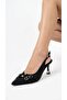 Women's Pointed Toe (8cm) Heeled Shoes |   With Adjustable Back Strap |   Stylish Design with Metal Buckle - 2