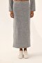 Midi Straight Fit Knitwear Skirt - 2