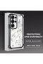 Samsung Galaxy S25 Ultra Compatible Camera Protected Transparent Soft Silicone Phone Case Flower Pattern - 3