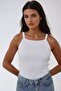 Halter Neck Ribbed Basic Top - 2