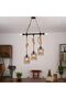 LED Chandeliers Retro Pendant Light – Birdcage Hemp Rope Hanging Lamp - 2
