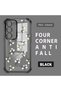 Samsung Galaxy S23 Compatible Camera Protected Transparent Soft Silicone Phone Case Flower Pattern