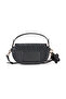 Black Snap Closure Piece Adjustable Detachable Strap Piece Women's Crossbody Bag Shoulder Bag 05Pc25K10414 - 4
