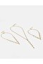 Women Gold Embellished Necklace Set (Pack of 3)