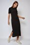 Comfortable Fit Crew Neck Maxi Dress - 2