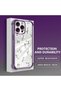 iPhone 15 Pro Compatible Camera Protected Transparent Soft Silicone Phone Case Flower Pattern - 3