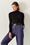 High Collar Basic Top