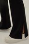 High Waist Slit Detailed Knitted Flare/ Spanish Leg Trousers - 4