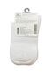 Unisex White Unisex Half Striped Socks White