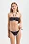 Bandeau String Side Lacing Bikini Set