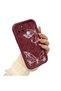 Realme C21Y/C25Y Burgundy Butterfly Silicone Case with Camera Protection, Shock Absorption, Comfortable Grip - 3