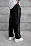 Black SPARKLING STRIPED BAGGY SWEATPANTS - 6