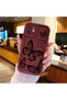 Redmi Note 13 4g Burgundy Butterfly Silicone Case Camera Protection Shock Absorption Comfortable Grip - 6