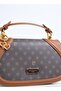 Limited Edition Brown Monogram Women's Cross Shoulder Bag with Snap Closure and Strap 05Pc25K10347 - 5