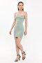 Bodycon فستان قصير بلا أكمام - 2