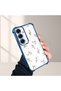 Samsung Galaxy S25 Compatible Camera Protected Transparent Soft Silicone Phone Case Flower Pattern - 2