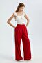 Sleeveless White Top with Drawstring Detail