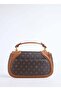 Limited Edition Brown Monogram Women's Cross Shoulder Bag with Snap Closure and Strap 05Pc25K10347 - 3
