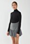 Basic High Collar Knitted Bodysuit - 4
