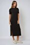 Comfortable Fit Crew Neck Maxi Dress