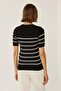 Striped Crew Neck Sweater - 2