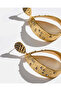 Women Gold Embellished Earrings - 4