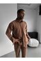 Men's Oversized Linen Blended Top and Bottom Set, Loose Comfortable Fit, Summer Combination - 5