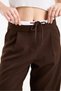 Double Waistband W Wide Leg Pants - Women's Baggy Fabric Pants