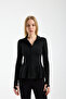 Winmoda Women's Winter Fleece-Lined Diver Fabric Zippered Flounce Sports Jacket - 7