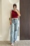 Ripped Detail Pipe Leg Jeans - Light Blue Light Blue - 2