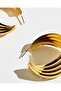 Women Gold Embellished Earrings - 4